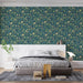 Green & Gold Subtle - Floral Pattern Wallpaper for Bedrooms