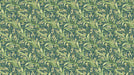 Dark Green & Cream Leafy Pattern - Botanical Wallpaper for Bedrooms
