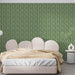 Dark Green & Cream Leafy Pattern - Botanical Wallpaper for Bedrooms