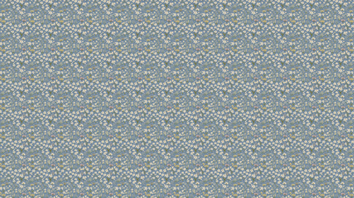 Light Blue & Yellow Ditsy - Floral Pattern Wallpaper for Living Rooms