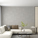 Light Gray & White Daisy Pattern - Subtle Wallpaper for Living Rooms