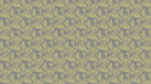 Olive Green & Gray Palm Pattern- Exotic Wallpaper for Cafes or Restaurants