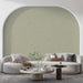 Light Green & Beige Leaf Pattern- Serene Wallpaper for Living Rooms