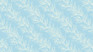  Light Blue & White Leaf Pattern- Coastal Wallpaper for Living Rooms
