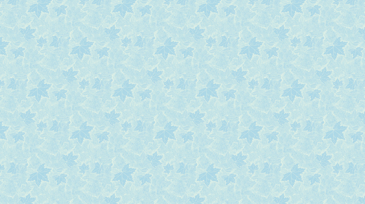 Light Blue Maple Leaf Pattern - Soothing Wallpaper for Bathrooms