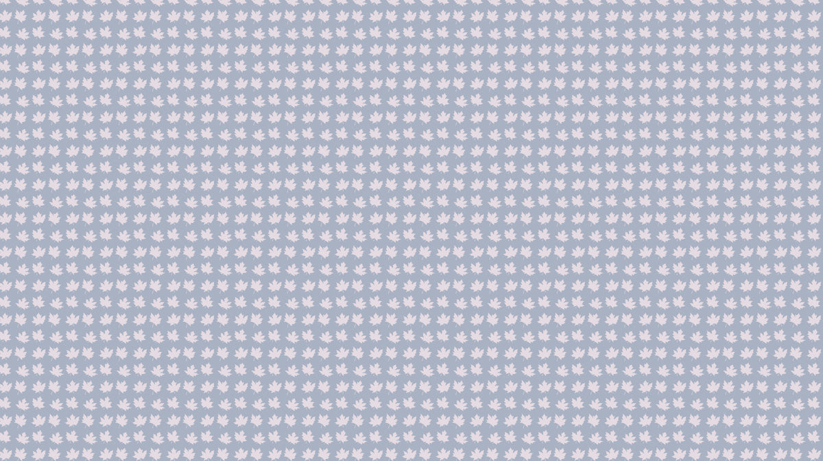 Gray & Purple Maple Leaf Pattern- Modern Wallpaper for Lounge Areas
