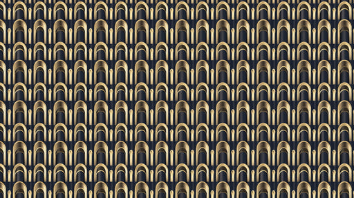 Golden Arch Layers Mural Wallpaper ¨C Luxury Black & Gold Design for Modern Interiors