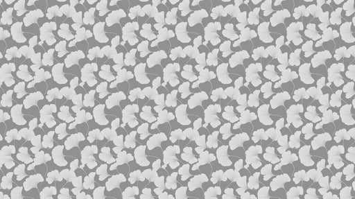 Monochrome Ginkgo Leaves Wallpaper ¨C Black and White Botanical Elegance