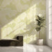 Soft Ginkgo Glow Wallpaper ¨C Light Yellow Botanical Mural with Natural Elegance