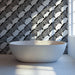 Bold Harmony Ginkgo Wallpaper ¨C Black and White Botanical Pattern for Bathrooms
