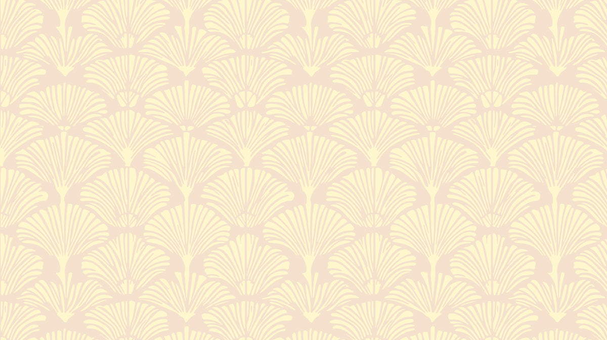 Soft Clay Ginkgo Fan Wallpaper ¨C Warm Beige Botanical Elegance