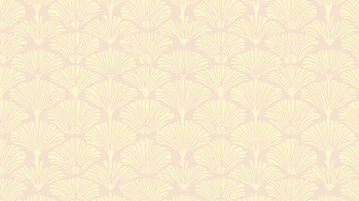 Soft Clay Ginkgo Fan Wallpaper ¨C Warm Beige Botanical Elegance
