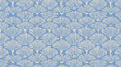 Royal Blue Ginkgo Fan Wallpaper ¨C Chic Art Deco-Inspired Accent