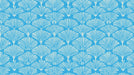 Azure Bloom Ginkgo Fan Wallpaper ¨C Bright Blue and Beige Botanical Harmony