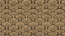 Shadow Gold Ginkgo Fan Wallpaper ¨C Black & Beige Luxury Accent