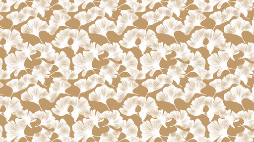 Desert Bloom Ginkgo Wallpaper ¨C Warm Terracotta Botanical Wall for Bedrooms