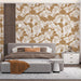 Desert Bloom Ginkgo Wallpaper ¨C Warm Terracotta Botanical Wall for Bedrooms
