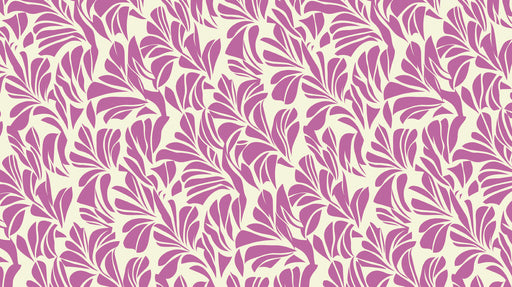 Lavender Bloom Wallpaper ¨C Purple and Beige Botanical Design for Elegant Spaces