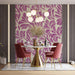 Lavender Bloom Wallpaper ¨C Purple and Beige Botanical Design for Elegant Spaces