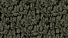 Olive Shadow Botanical Wallpaper ¨C Black and Army Green Leaf Design