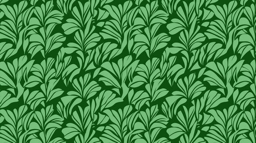 Emerald Forest Petal Wallpaper ¨C Bold Green Botanical Statement Wall