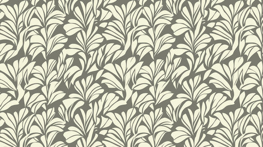 Olive Beige Botanical Wallpaper ¨C Elegant Reception or Office Wall Design