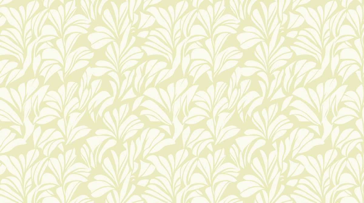 Vanilla Leaf Breeze Wallpaper ¨C Cream Botanical Design for Light-Filled Spaces