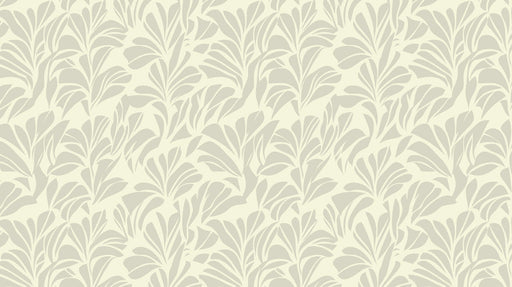 Abstract Leaf Mural Wallpaper | Black and White Botanical Burst
