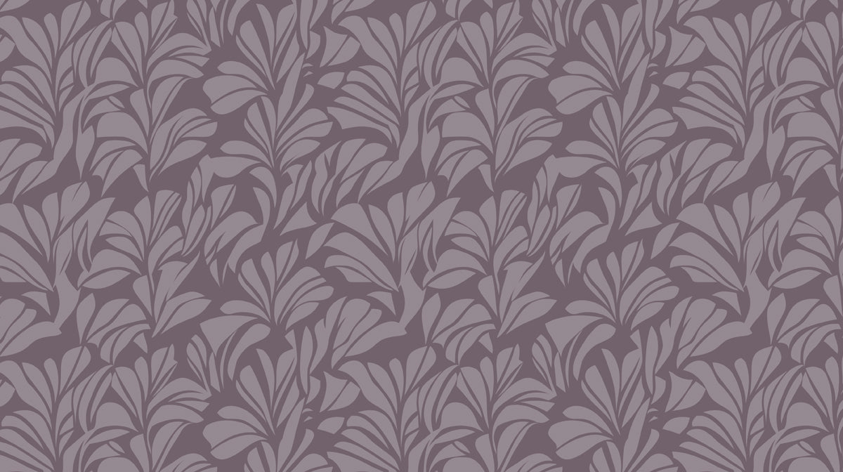 Abstract Leaf Mural Wallpaper | Olive and Black Jungle Silhouette