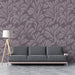 Abstract Leaf Mural Wallpaper | Olive and Black Jungle Silhouette