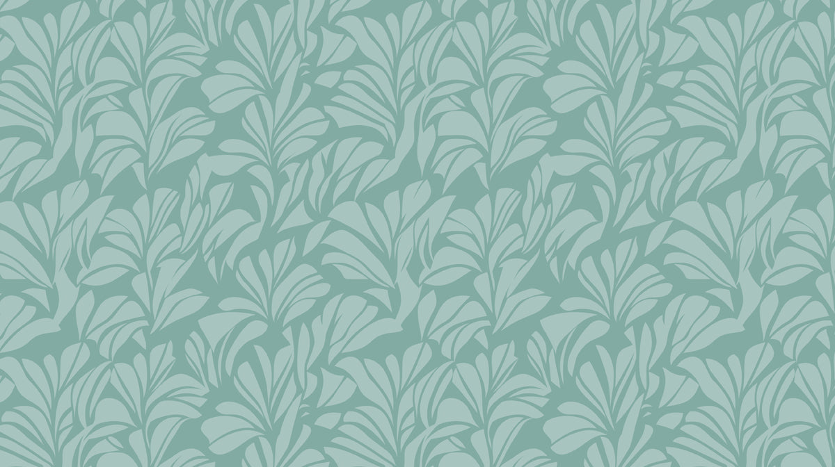 Abstract Leaf Mural Wallpaper | Ivory on Ivory Gentle Leaves