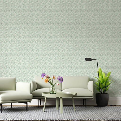 Mint Dreamwave Mural Wallpaper | Abstract Soft Swirl in Pastel Green