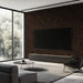Swirl Pattern Mural Wallpaper | Dark Brown Artistic Lines on Black