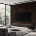 Swirl Pattern Mural Wallpaper | Dark Brown Artistic Lines on Black
