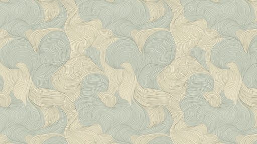 Mint Dreamwave Mural Wallpaper | Abstract Soft Swirl in Pastel Green