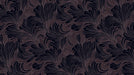 Midnight Bloom Wave Mural Wallpaper | Black and Plum with Delicate Line Accents