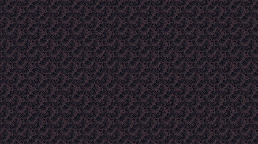 Midnight Bloom Wave Mural Wallpaper | Black and Plum with Delicate Line Accents
