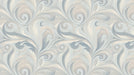 Marble Tide Mural Wallpaper | Soft Beige and Slate Blue Elegant Curl Design