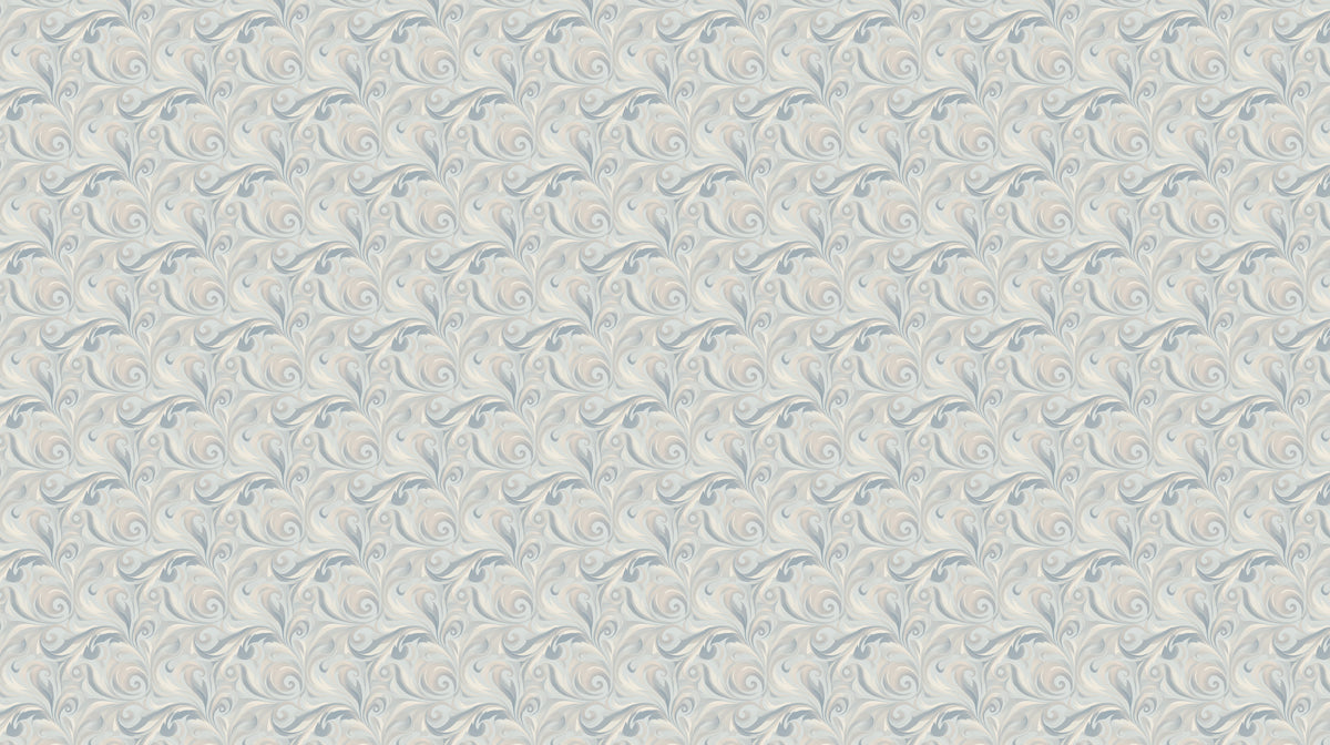 Marble Tide Mural Wallpaper | Soft Beige and Slate Blue Elegant Curl Design