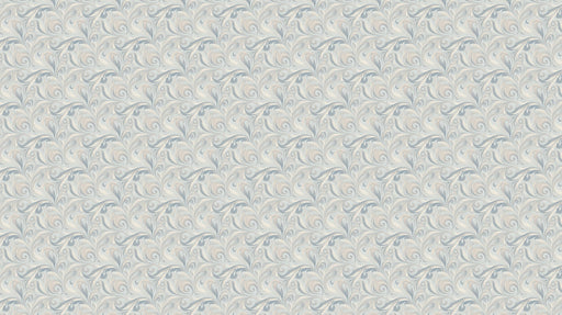 Marble Tide Mural Wallpaper | Soft Beige and Slate Blue Elegant Curl Design