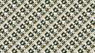 Modern Retro Pattern Mural Wallpaper | Black Green Beige Geometric Blocks