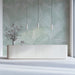 Abstract Ginkgo Mural Wallpaper | Mint Green and White Flowing Leaves