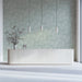 Abstract Ginkgo Mural Wallpaper | Mint Green and White Flowing Leaves