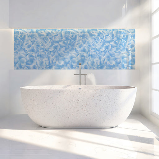 Hydrangea Bloom Mural Wallpaper | Blue White Soft Floral Pattern