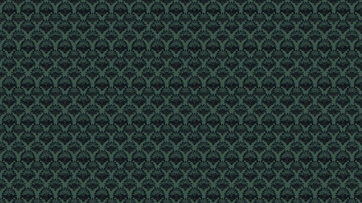 Midnight Botanical Mural Wallpaper | Deep Green Floral Motif With Tropical Luxury