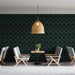 Midnight Botanical Mural Wallpaper | Deep Green Floral Motif With Tropical Luxury