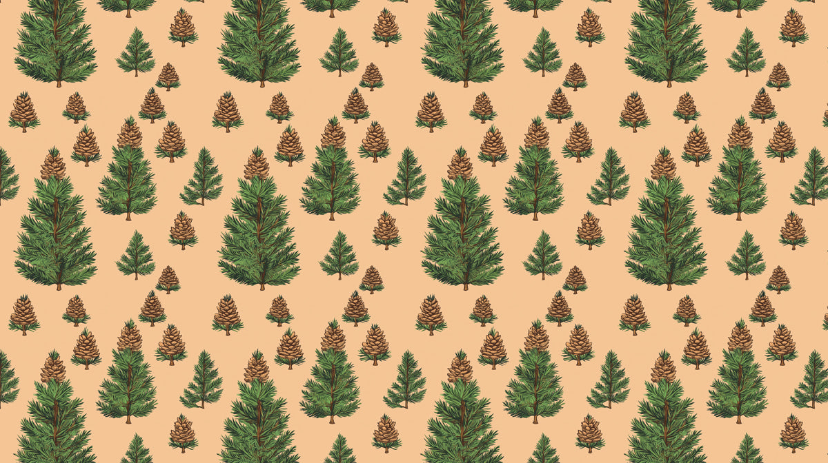 Woodland Spice Rhythm | Pinecone Botanical Repeat