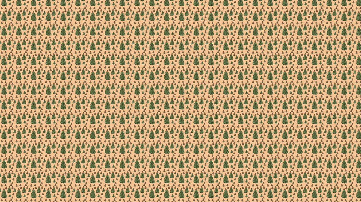 Forest Whimsy Mini | Micro Pine Motif Pattern