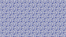 Intricate deep blue and white floral vine pattern inspired by vintage pottery motifs