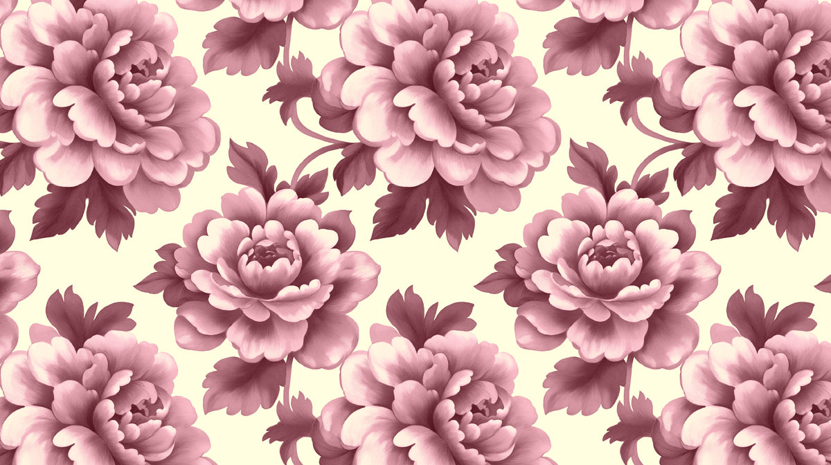 Muro fiorito di peonia rosa polveroso | Classico opulento floreale